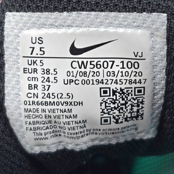 Nike Air Max Torch 4 Women’s Size 7.5 Running Shoes White Volt Crimson CW5607-10 - Picture 9 of 9